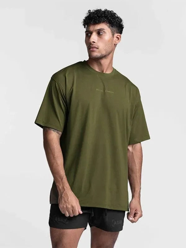 LeStyleParfait Men's T-Shirts Casual Round Neck Plain-Solid Short Sleeves-T-Shirt