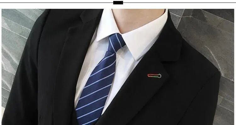 Men-in-Black Three Piece Slim Fit Suit - Three Piece Suit - LeStyleParfait