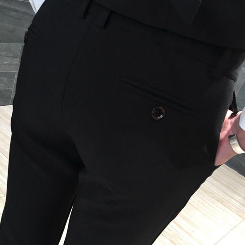 Men-in-Black Three Piece Slim Fit Suit - Three Piece Suit - LeStyleParfait