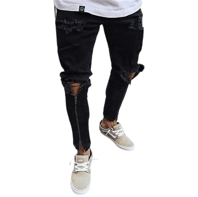 Men Jeans With Patches - Men's Jeans - LeStyleParfait