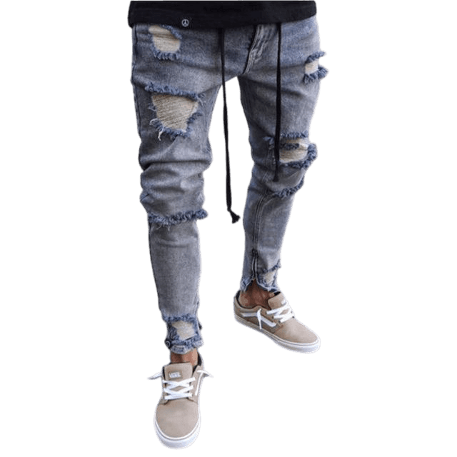 Men Jeans With Patches - Men's Jeans - LeStyleParfait