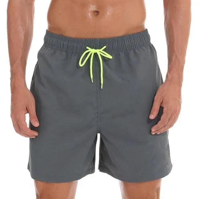 Men Pink Sporty Swim Shorts fashion image