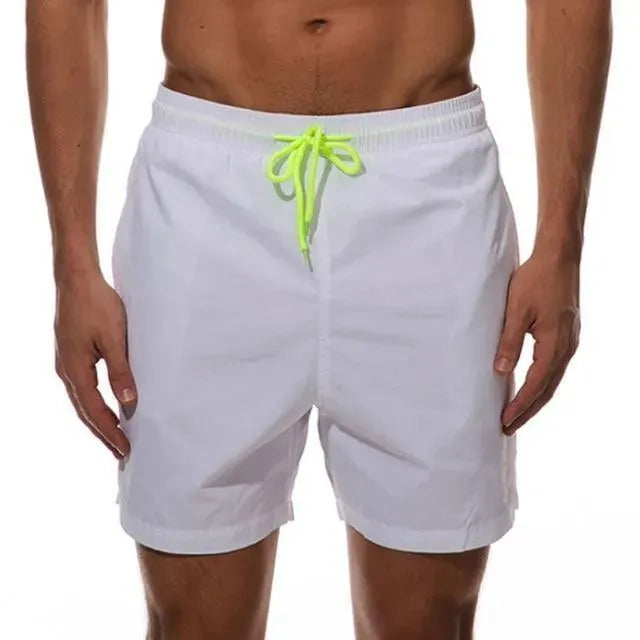 Men Pink Sporty Swim Shorts fashion image