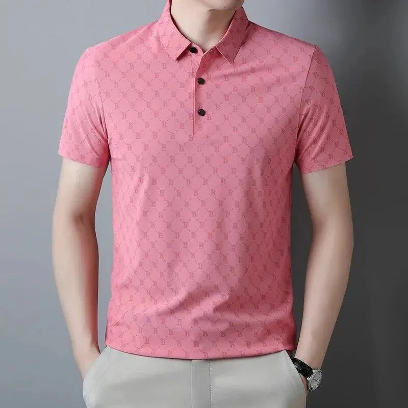 Men Printed Polo Shirt - Short Sleeved - Polo Shirt - LeStyleParfait