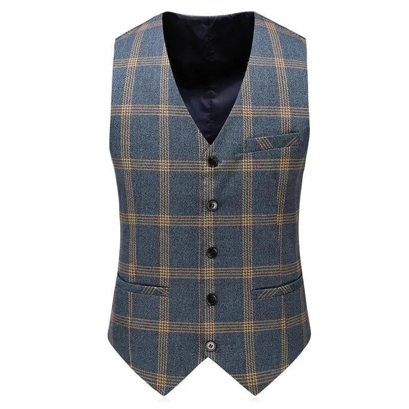 Whitley Three-Piece Checked Suit - Plaid Suit - LeStyleParfait