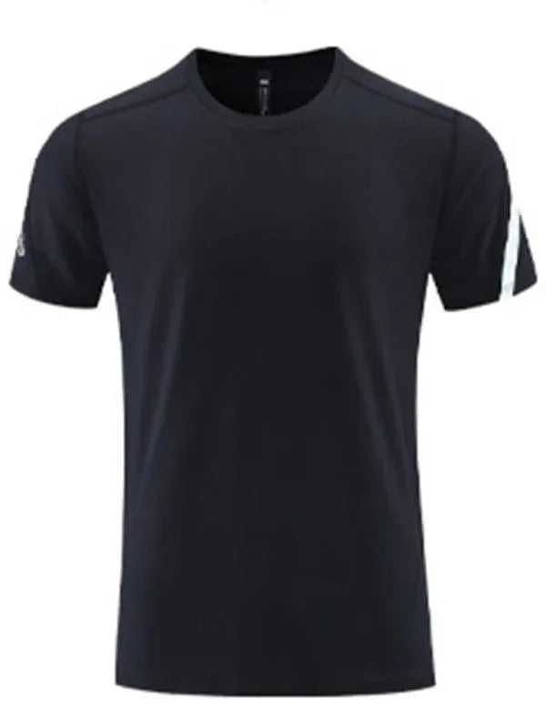 LeStyleParfait Men's T-Shirts Casual Round Neck Plain-Solid Short Sleeves-T-Shirt