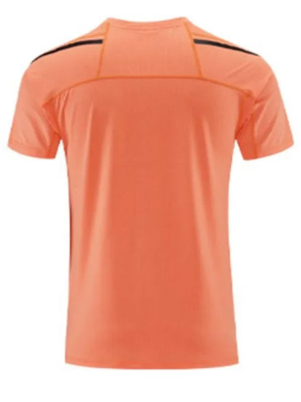 LeStyleParfait Men's T-Shirts Casual Round Neck Plain-Solid Short Sleeves-T-Shirt
