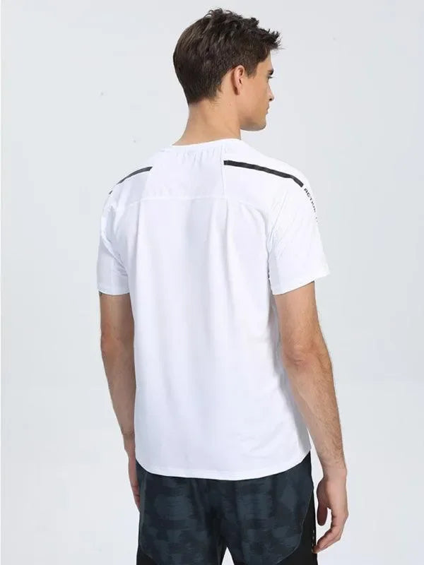 LeStyleParfait Men's T-Shirts Casual Round Neck Plain-Solid Short Sleeves-T-Shirt