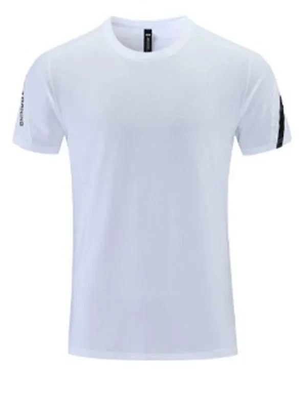 LeStyleParfait Men's T-Shirts Casual Round Neck Plain-Solid Short Sleeves-T-Shirt
