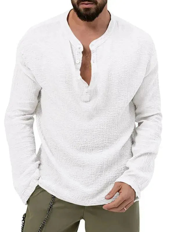 Men Relaxed Ribbed Jogger Lounge Set - Solid Jogger Two-Piece Set - LeStyleParfait