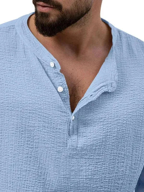 Men Relaxed Ribbed Jogger Lounge Set - Solid Jogger Two-Piece Set - LeStyleParfait