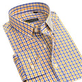 Men's Button Down Cotton Checkered Shirt - Checkered Shirt - LeStyleParfait