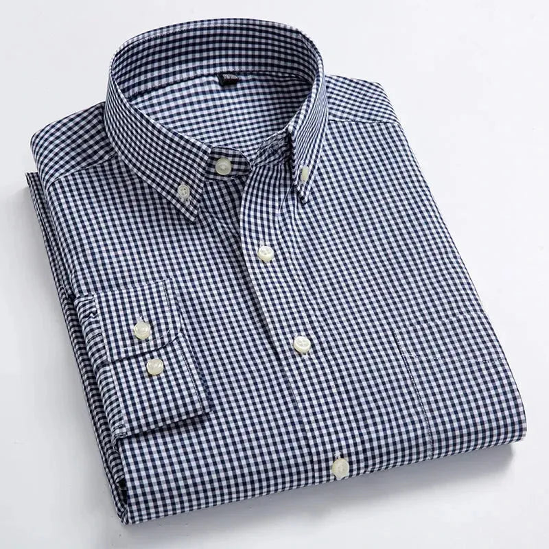 Men's Casual Check Shirt - Check Shirt - LeStyleParfait