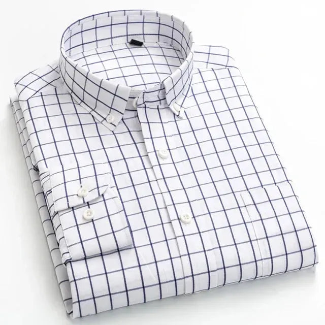 Men's Casual Checked Shirt - Checkered Shirt - LeStyleParfait