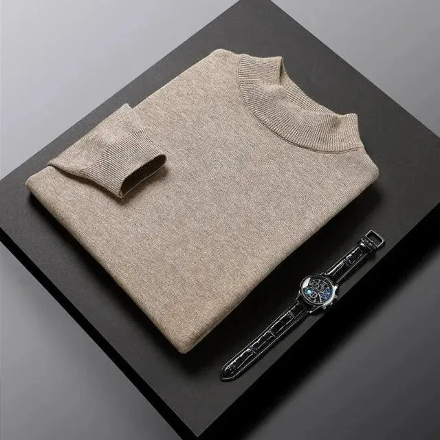 Men’s Classic Crew-Neck Pullover Sweater – Knit