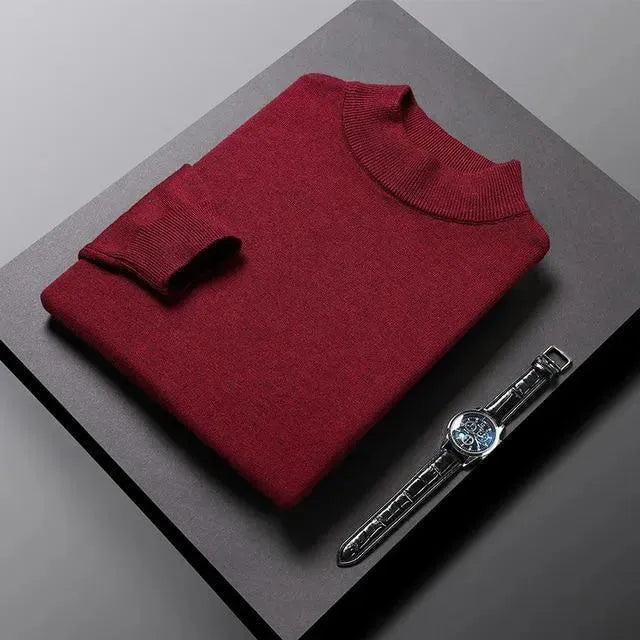 Men’s Classic Crew-Neck Pullover Sweater – Knit