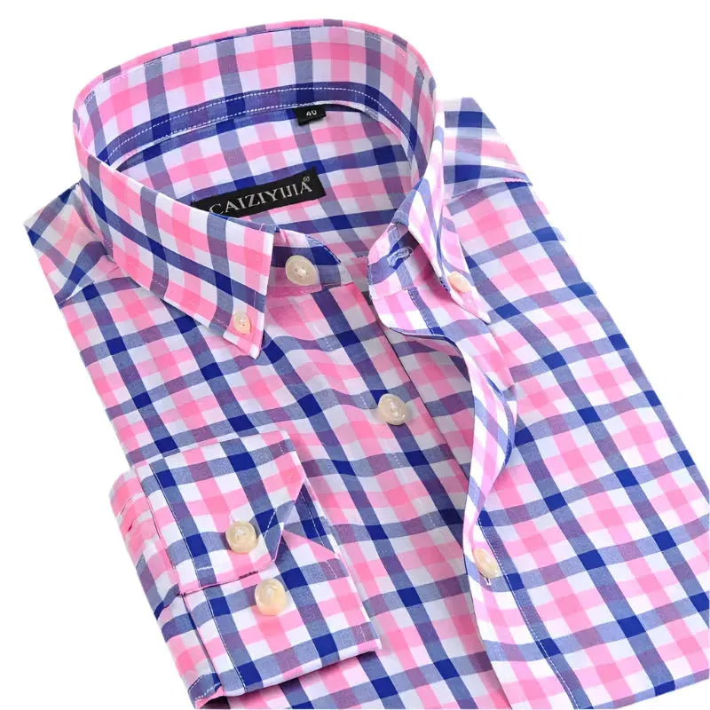 Men's Cotton Big Box Checkered Shirt - Checkered Shirt - LeStyleParfait