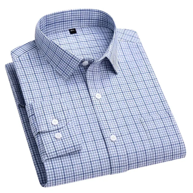 Men's Cotton Checkered Shirt - Check Shirt - LeStyleParfait