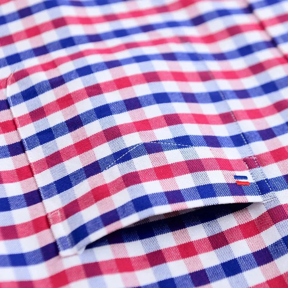 Men's Patch Pocket Checkered Shirt - Checkered Shirt - LeStyleParfait