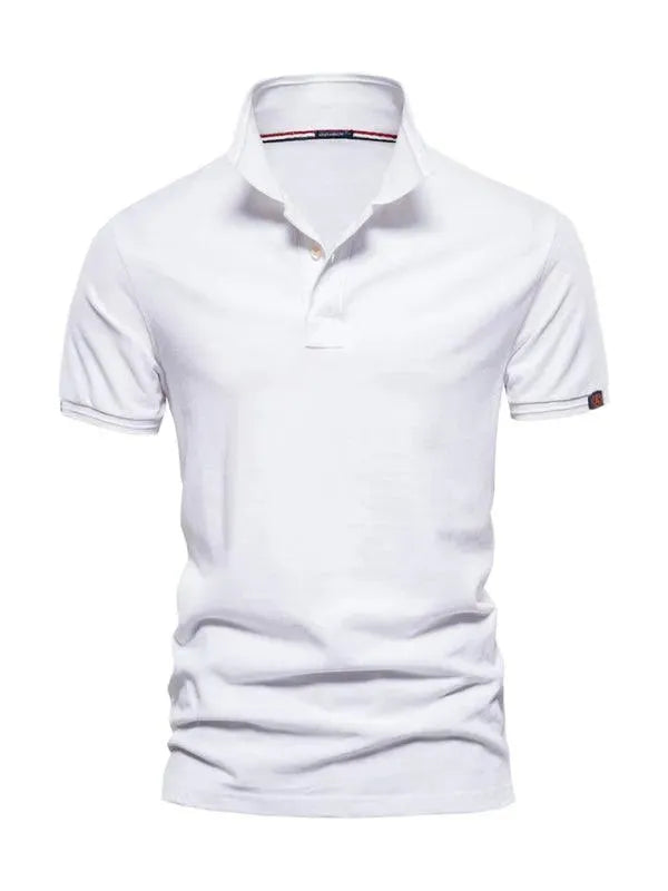 Men's Plain Casual Short-Sleeved Polo Shirt - Polo Shirt - LeStyleParfait