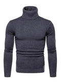 Men’s Slim Fit Turtleneck Pullover Sweater – Knit