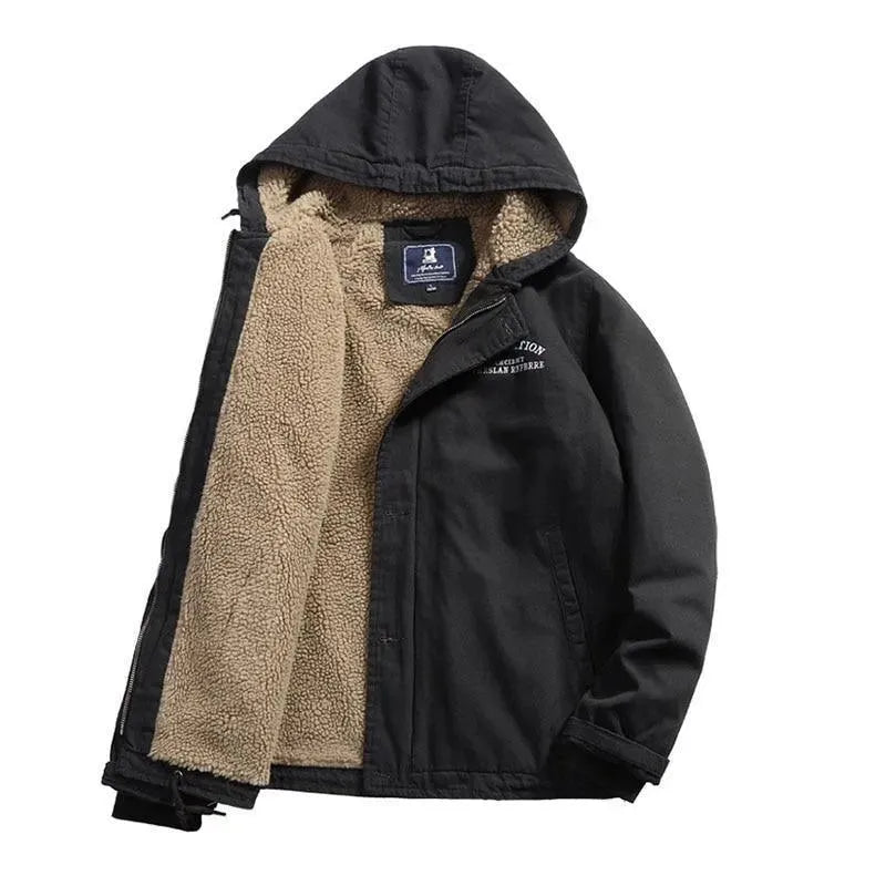 Men Safari Jacket With Slip Pockets - Casual Jacket - LeStyleParfait