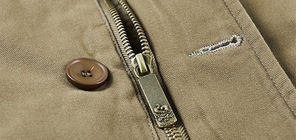 Men Safari Jacket With Slip Pockets - Casual Jacket - LeStyleParfait