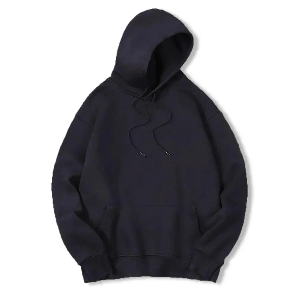 Men Solid Casual Hoodies - Men Hoodie - LeStyleParfait