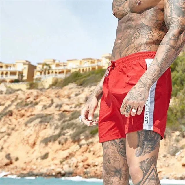 Men Striped Swim Shorts fashion image