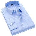Men's Classic Plaid Dress Shirt-Men Shirts-LeStyleParfait