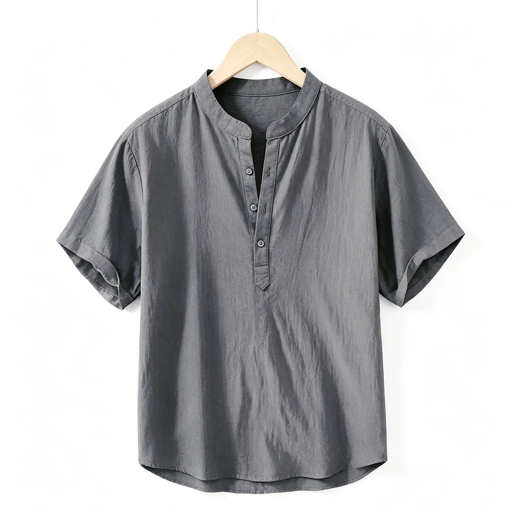 Men's Cotton Linen Summer Shirt-Men Shirts-LeStyleParfait
