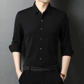 Men's Ferell Satin Dress Shirt-Men Shirts-LeStyleParfait