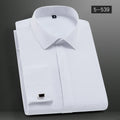 Men's French Cuff Dress Shirt-Men Shirts-LeStyleParfait