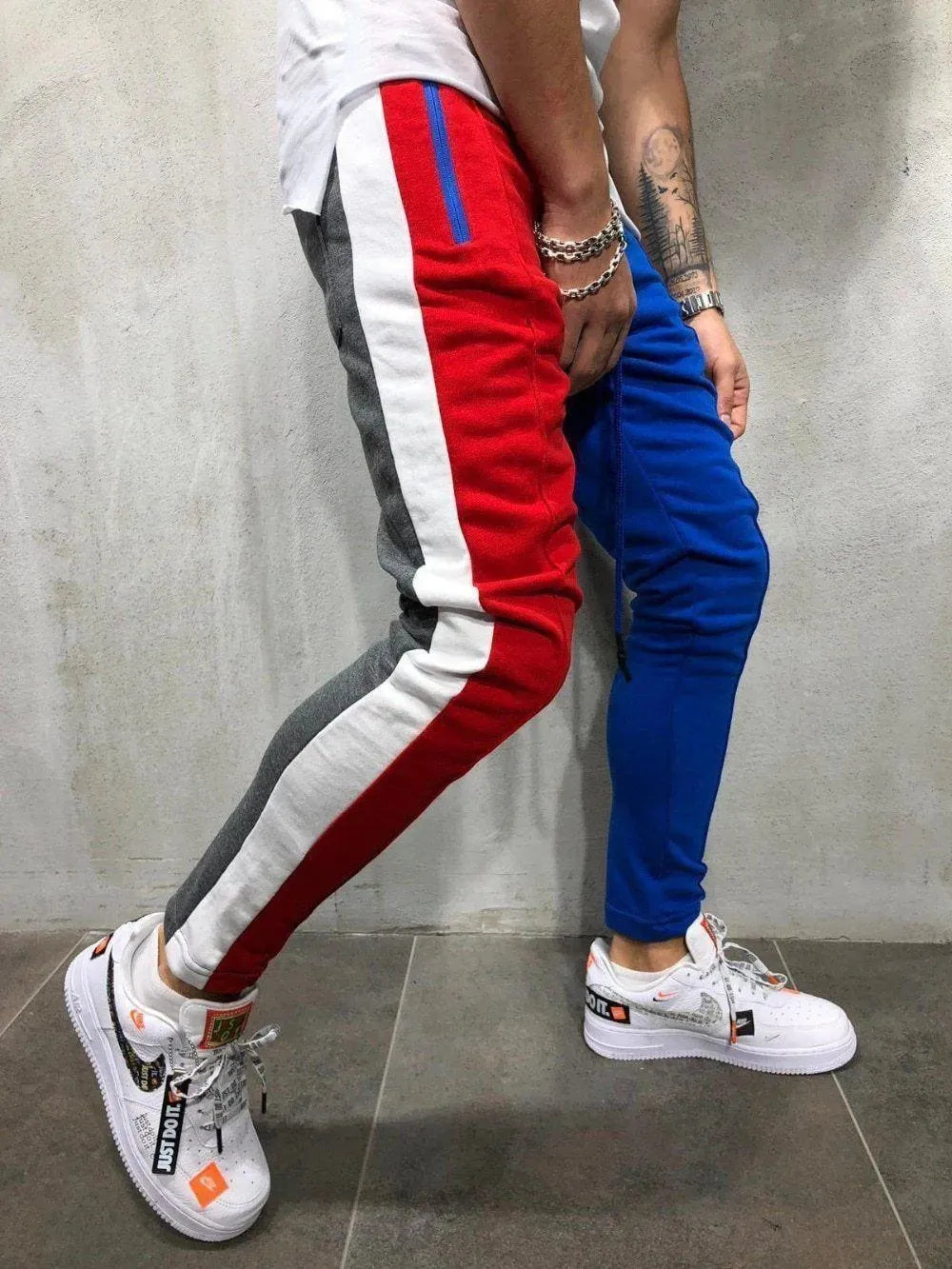Patchwork Casual Pants For Men - Jogger Pants - LeStyleParfait