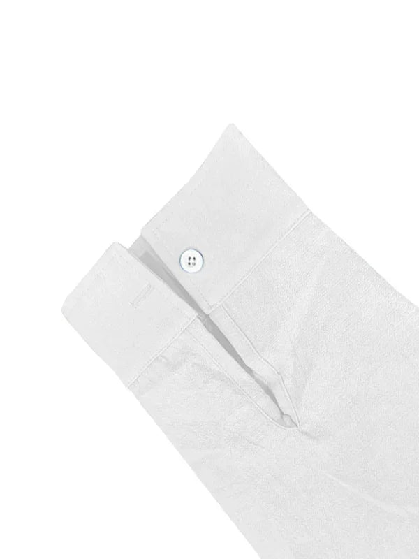 Men's Mandarin Linen Summer Shirt-Men Shirts-LeStyleParfait