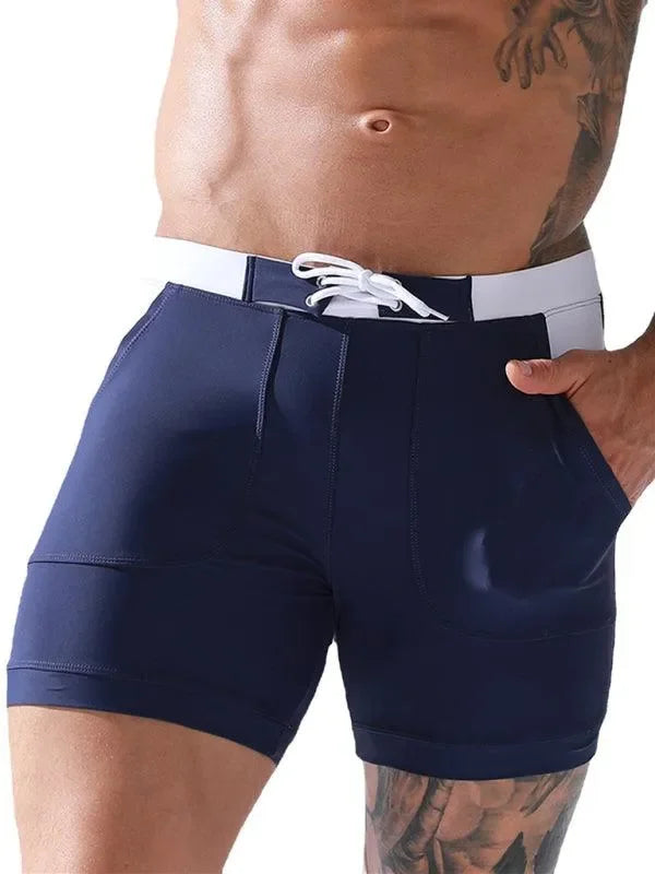 Buy Men's Pocket Lined Tethered Swim Shorts exclusive at-