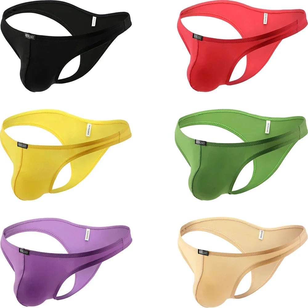 Sous-vêtements brésiliens sexy pour hommes, pochette souple, bikini sous-vêtements demi-dos couvrant