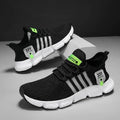 Men's Sneakers - Low-Top Flat Sneakers - Lace-Up Summer Sneakers