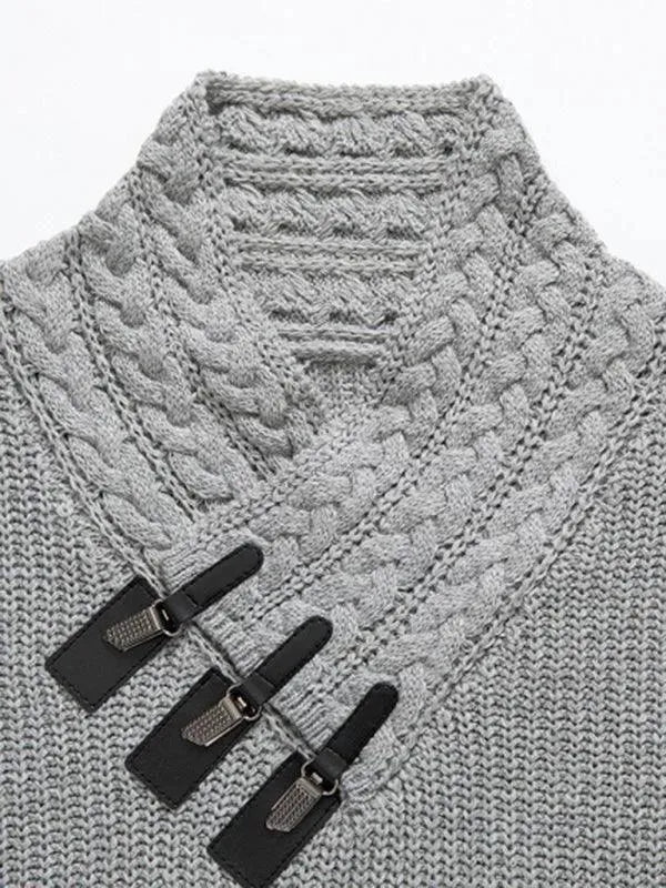 Men’s Warm Turtleneck Pullover Sweater – Midweight Knit