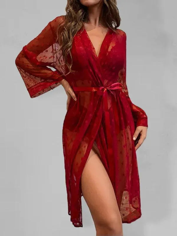 Mesh See-through Lingerie Set - Lingerie Set - LeStyleParfait