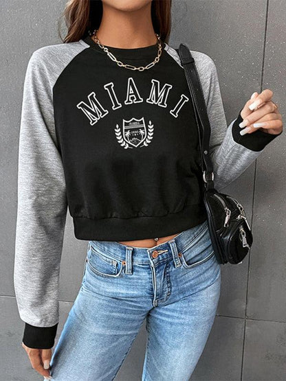 Miami Print Women Sweatshirt - Women Sweatshirt - LeStyleParfait