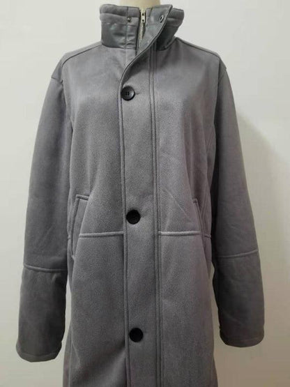 Mid-Length Loose Zipper Men Winter Coat - Winter Coat - LeStyleParfait