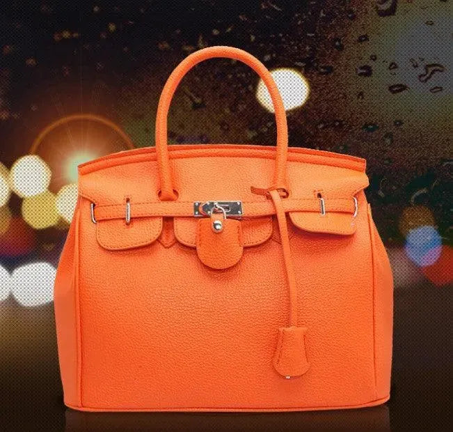 Minimalist Leather Handbag - Handbag - LeStyleParfait