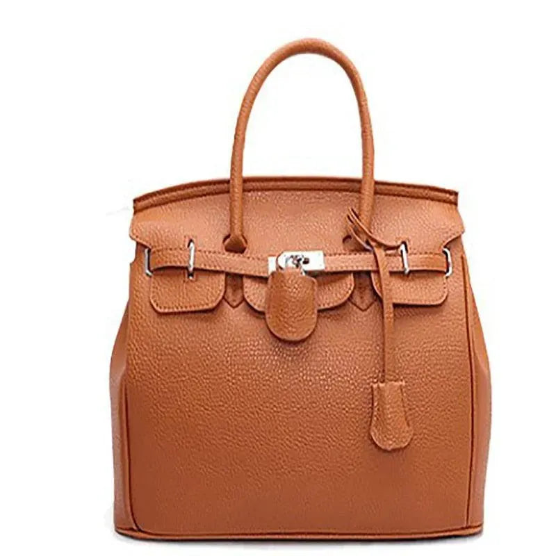 Minimalist Leather Handbag - Handbag - LeStyleParfait