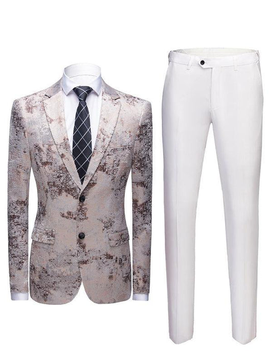 Mix and Match Printed Two Piece Suit - Two Piece Suit - LeStyleParfait