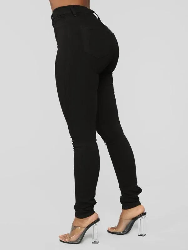 Women High Waist Skinny Jeans - Women Jeans - LeStyleParfait