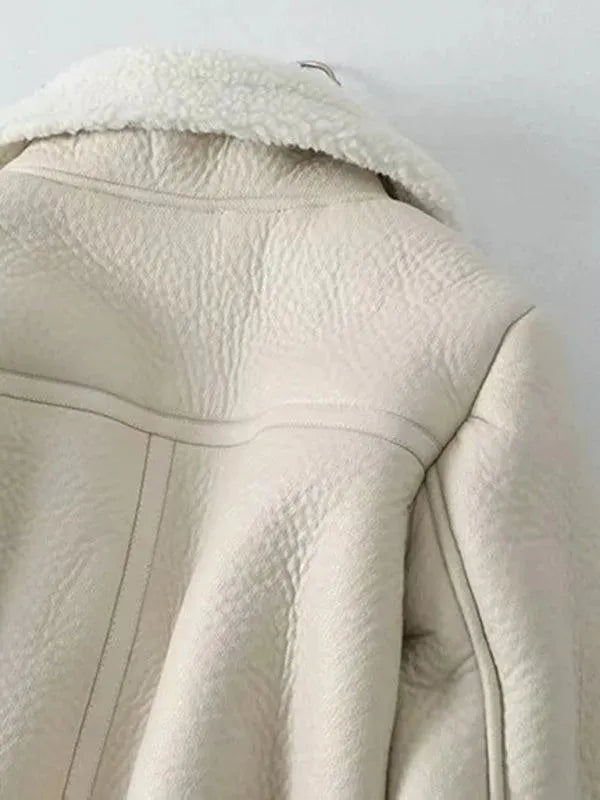 Motorcycle Short Fur Winter Jacket - Winter Jacket - LeStyleParfait