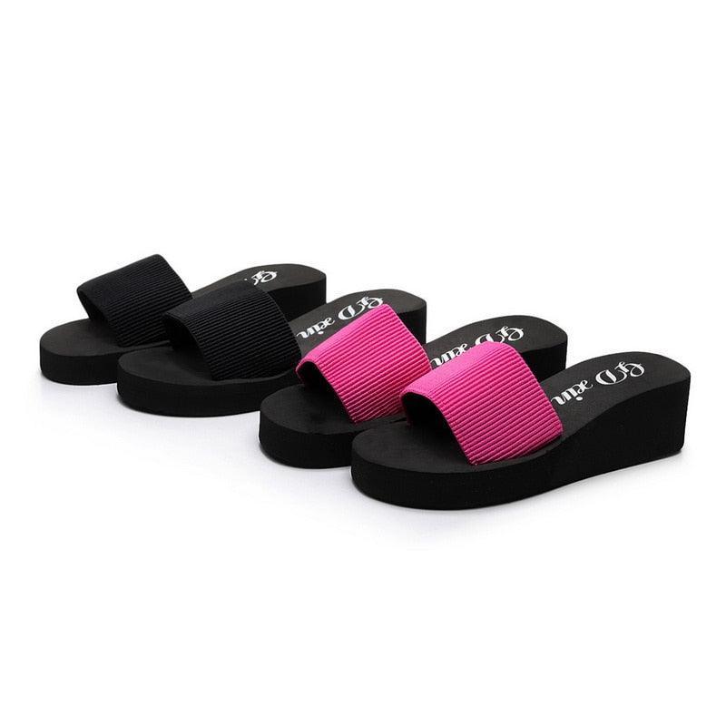 Muffins Slip-On Wedge Sandals - Wedge Shoes - LeStyleParfait