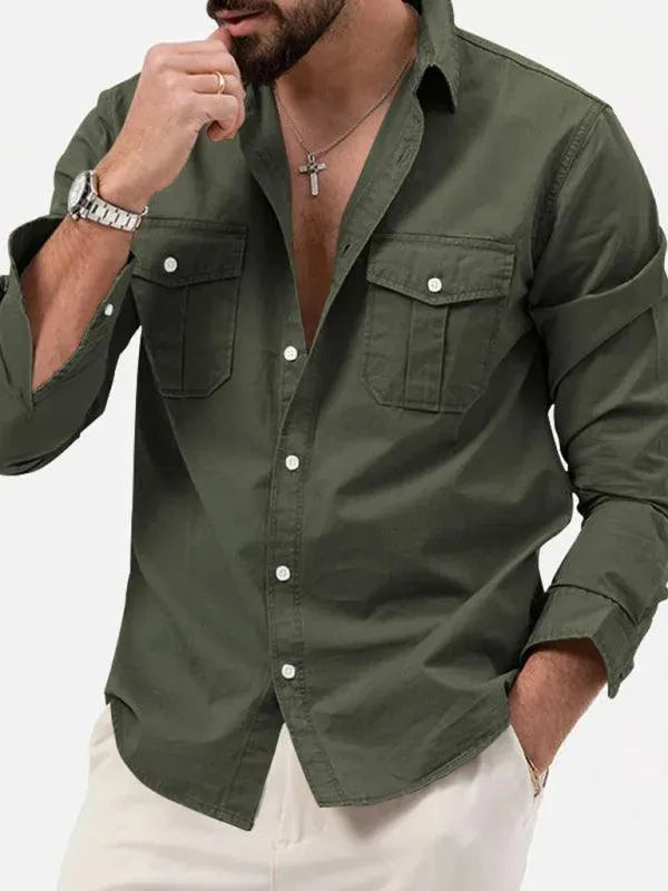 Multi-Pocket Men Casual Shirt - Casual Shirt - LeStyleParfait