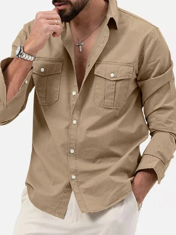 Multi-Pocket Men Casual Shirt - Casual Shirt - LeStyleParfait